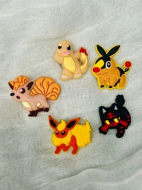 Pokemon Croc Charms, Jibbitz - Set #38